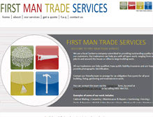 Tablet Screenshot of firstman.com.au